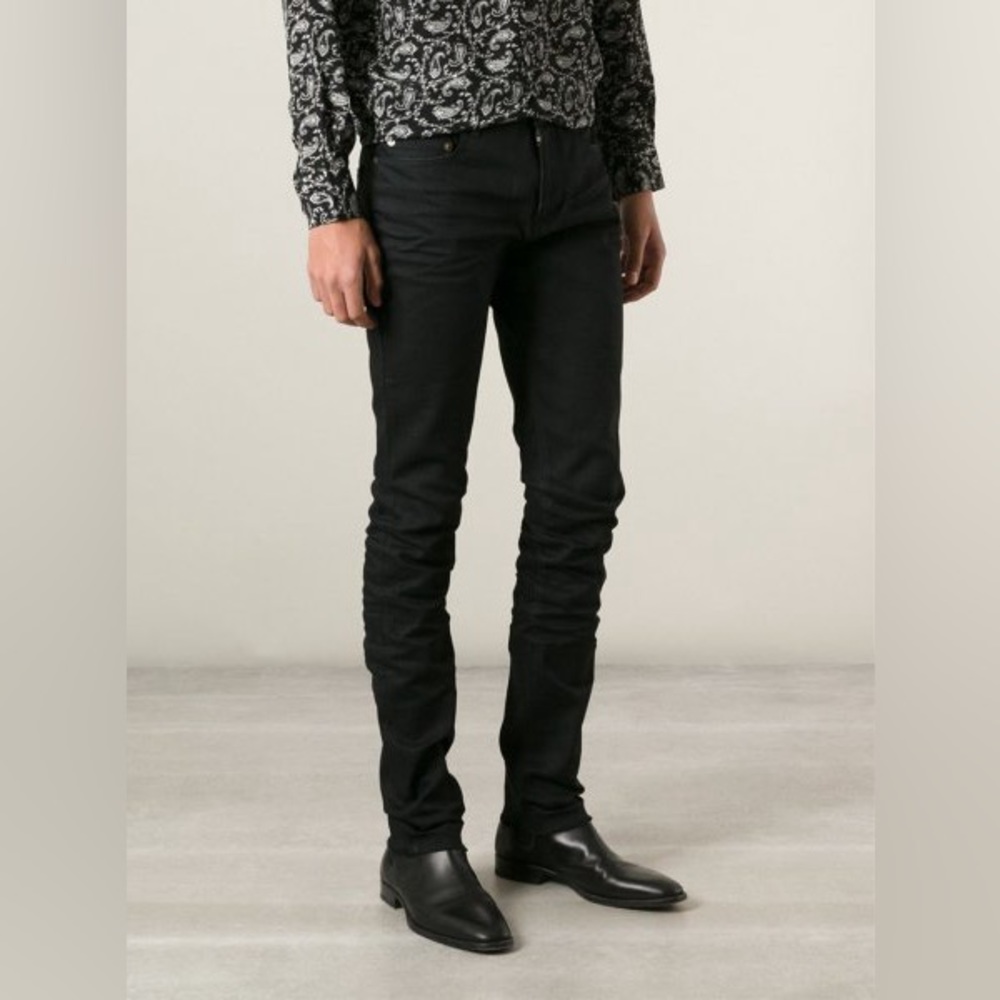 Men’s YSL black skinny denim NEW 33X32